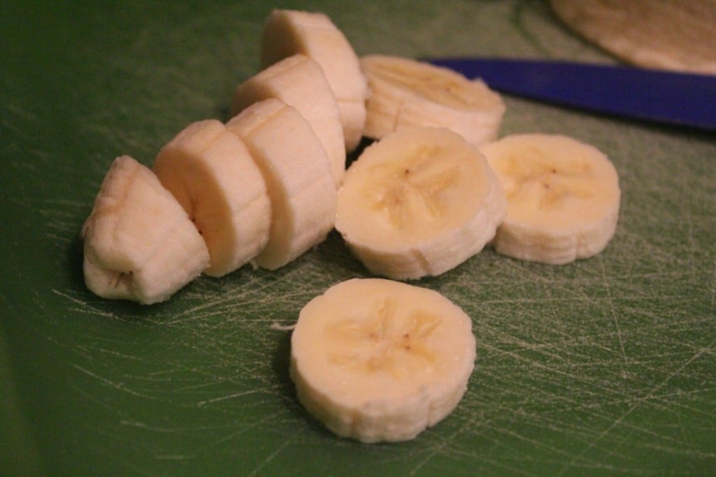 Jenny Craig Recipe Creation: Caramelized Banana-PB2 Waffle Sandwich
